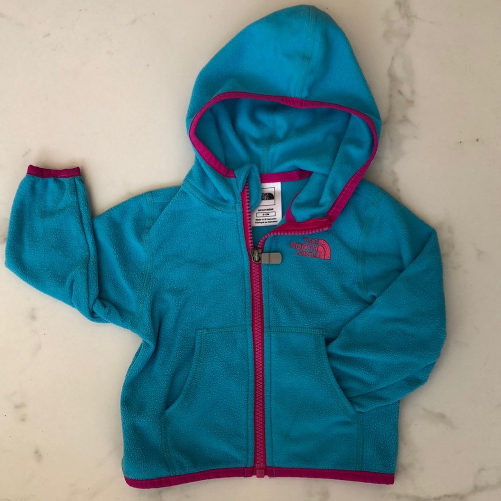 North Face Baby Zip Fleece Hoodie 6-12 months